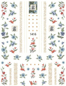 Nail Sticker Asiatische Blumen & Muster