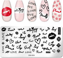 Schablonenplatten für Nagelstempel Mix 2