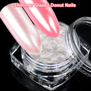 Weiße Perle Chrome Nagelpuder