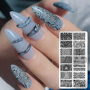 Schablonenplatten für Nagelstempel Mix 2