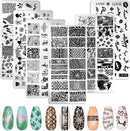 Schablonenplatten für Nagelstempel Mix 2