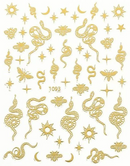 Nail Sticker Drache /Schlange Holografisch