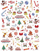 Nail Sticker Weihnachten Schneemann