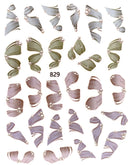 Nail Sticker Mehrfarbige Bänder