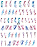 Nail Sticker Rauch Bunt
