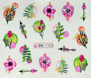 Nail Tattoo Blumen & Pflanzen