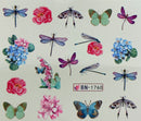 Nail Tattoo Schmetterlinge/Libellen