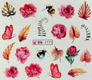 Nail Tattoo Rosen/Wildblumen