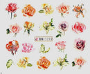 Nail Tattoo Rosen/Wildblumen