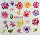 Nail Tattoo Rosen/Wildblumen