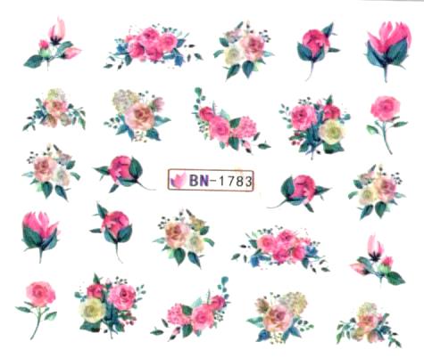 Nail Tattoo Rosen/Wildblumen