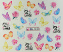 Nail Tattoo Schmetterlinge/Libellen