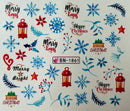 Nail Tattoo Schneeflocken