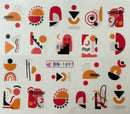Nail Tattoo Abstrakte Muster Formen