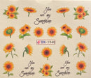 Nail Tattoo Sonnenblumen