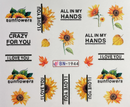 Nail Tattoo Sonnenblumen