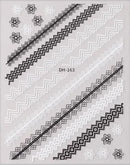 Nail Sticker Schwarz Weißes Mandala Muster