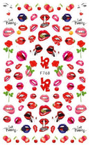 Nail Sticker Sexy Lippen