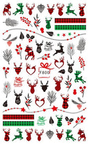 Nail Sticker Weihnachten Rentier