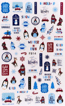 Nail Sticker Winter Süße Tiere