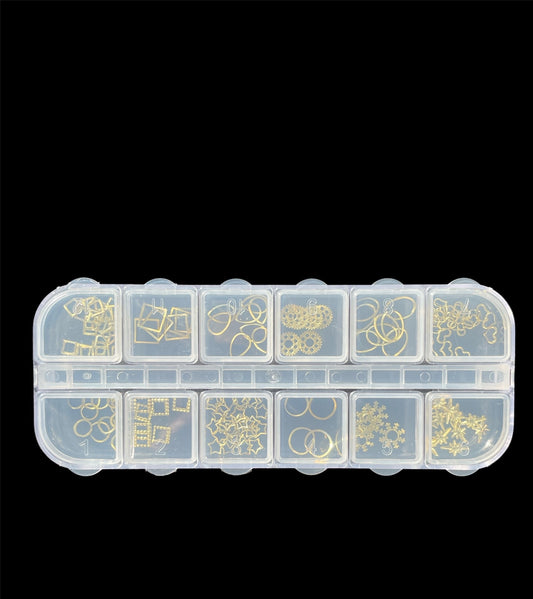 3D Nailart Display Elemente (12 Formen)