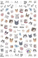 Nail Sticker Süße Katzen