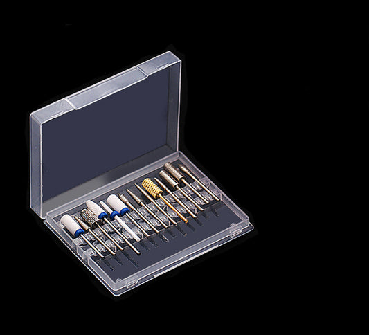 Opbevaringskasse til 14 fræsebor