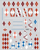 Nail Sticker Rauten