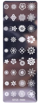 Schablonenplatten für Nagelstempel