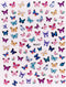 Nail Sticker Bunte Schmetterlinge