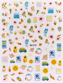 Nail Sticker Sommer Strand Design