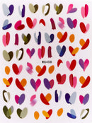 Nail Sticker Abstrakte Herzen