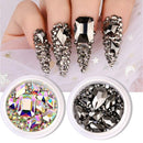 3D NailArt Gemischte Strasssteine Box