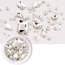 3D NailArt Gemischte Strasssteine Box