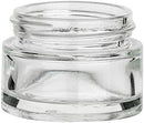 Glas Tiegel 50ml Klar mit rose/goldenem Schraub- Deckel