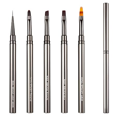 Nail Art Pinselset – 5-teiliges Gelnägel-Pinsel Kit