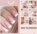 Nagelspitzen French TIPS Design – 600 Stück Kurze Künstliche Nägel für Gel & Acryl, Natürlicher Look für French Manicure,