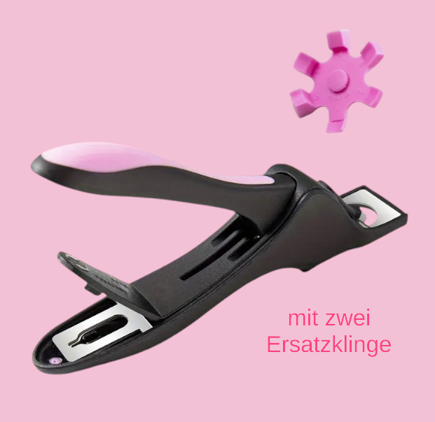 Professioneller Acrylnagelknipser – Edelstahl Nagelspitzenschneider für Kunstnägel, verstellbarer Größenadapter, Präzises Schneiden für Acrylnägel & Gelnägel, Ideal für Maniküre Zuhause & Nagelstudio