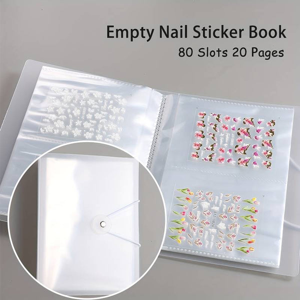 Aufbewahrungsbuch für Nagelaufkleber/Sticker