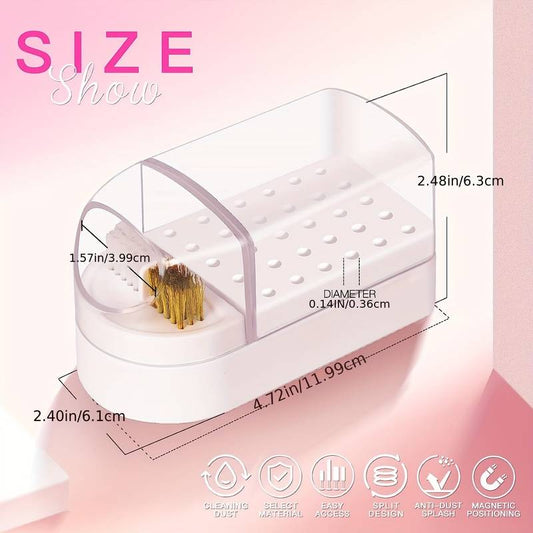 Nagelbohrer-Aufbewahrungsbox, BITS Halter, Bits Reiniger