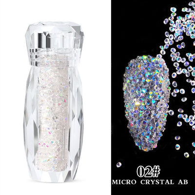 Micro Diamant Strasssteine #2 CRYSTAL AB