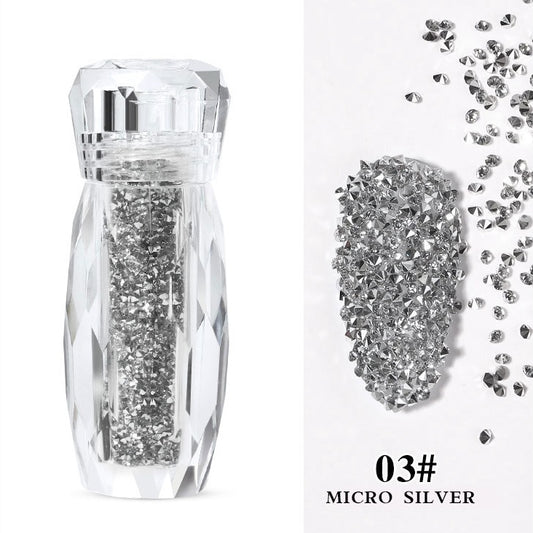 Micro Diamant Strasssteine #3 SILVER