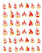 Nail Sticker Holografische Flammen