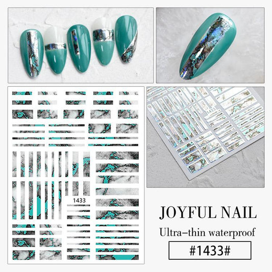 Nail Sticker Mamor Holografisch