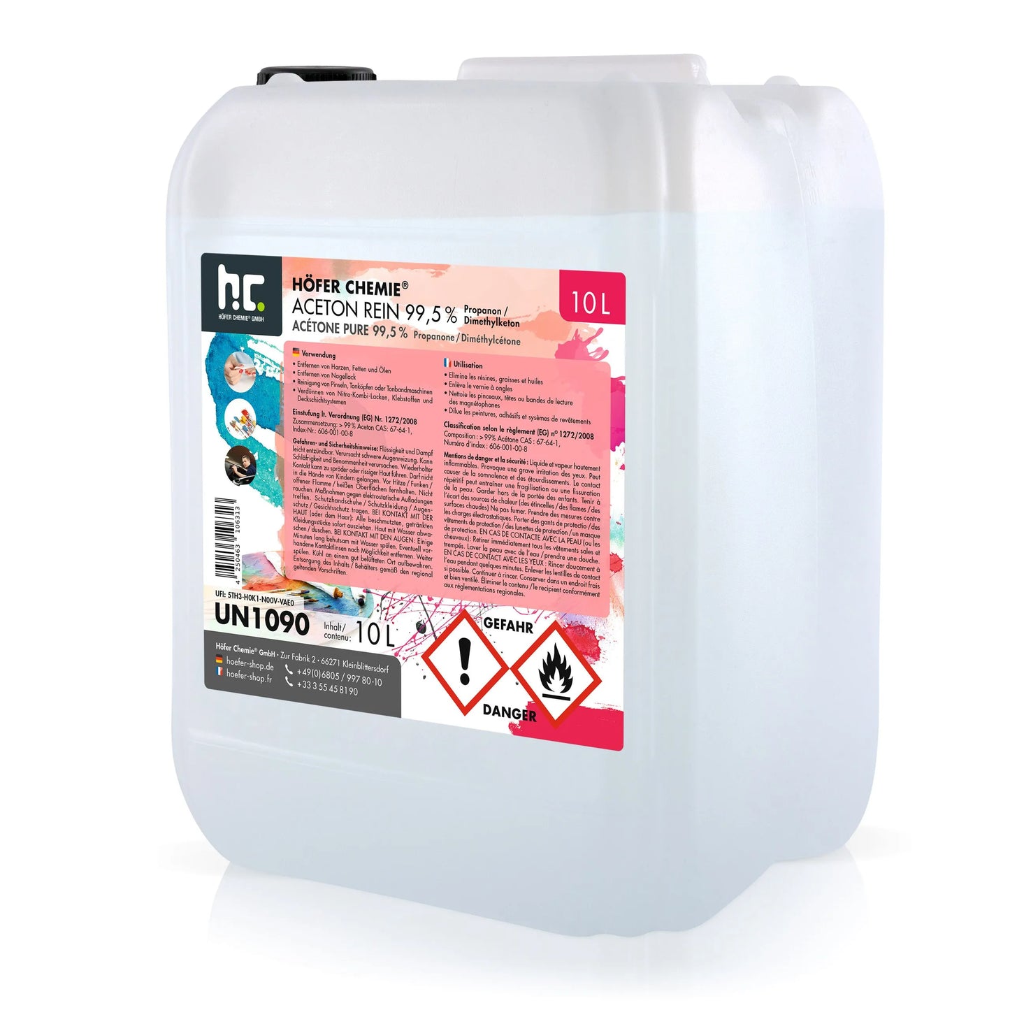 Aceton 99,5% (10L Kanister)