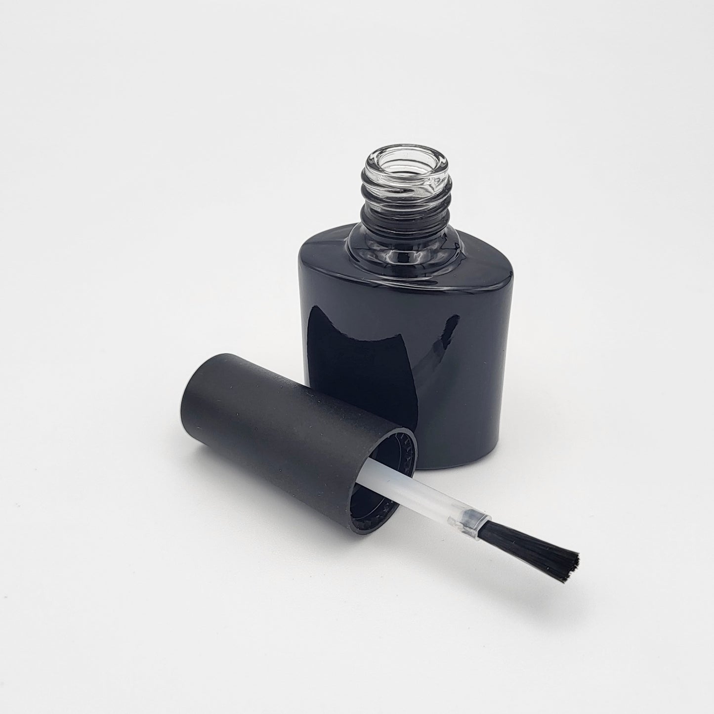 Leere Nagellackflasche Schwarz 7,5ml