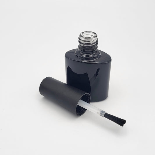 Leere Nagellackflasche Schwarz 7,5ml