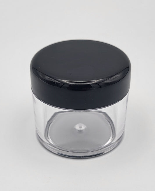 Tiegel Klar mit schwarzem Deckel 25ml