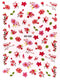 Nail Sticker Verschiedene Rosa Rote Blumen