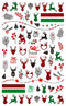 Nail Sticker Weihnachten Rentier